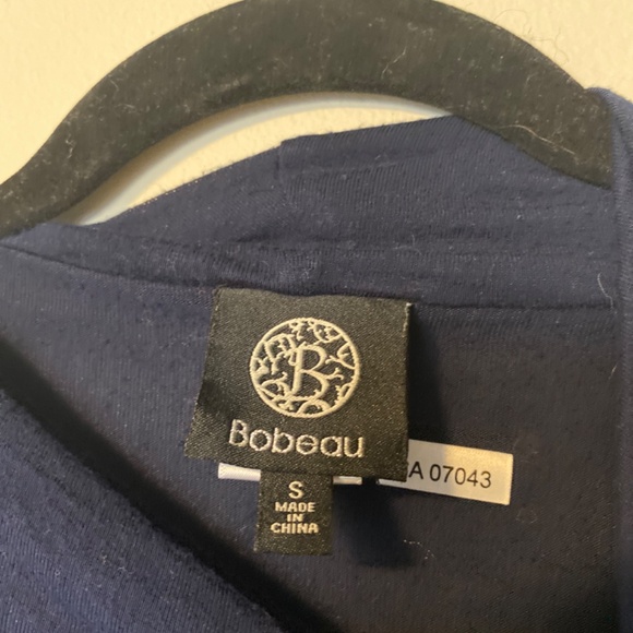 Bobeau navy blue rayon top/ sweater size S - Picture 3 of 4